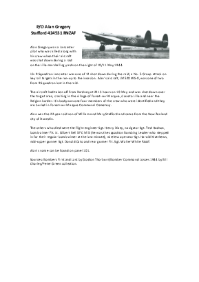 A preview of a PDF biography for Stafford, Alan Gregory